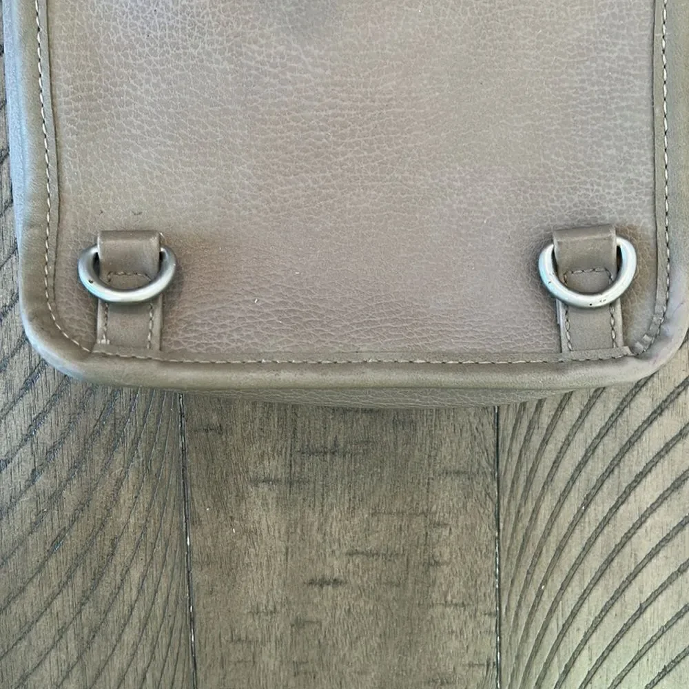 Espirit Vegan Imprinted Leather Look Crossbody and Easy Snap Convenience! ✈️ 🌆